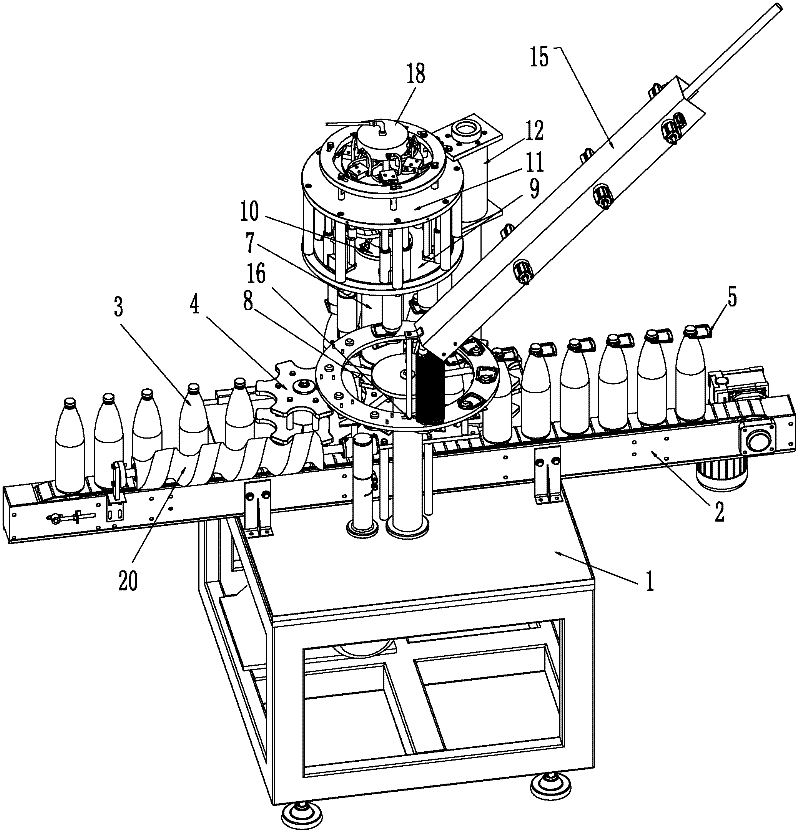 Rotary continuous lifting handle grabbing and pressing machine