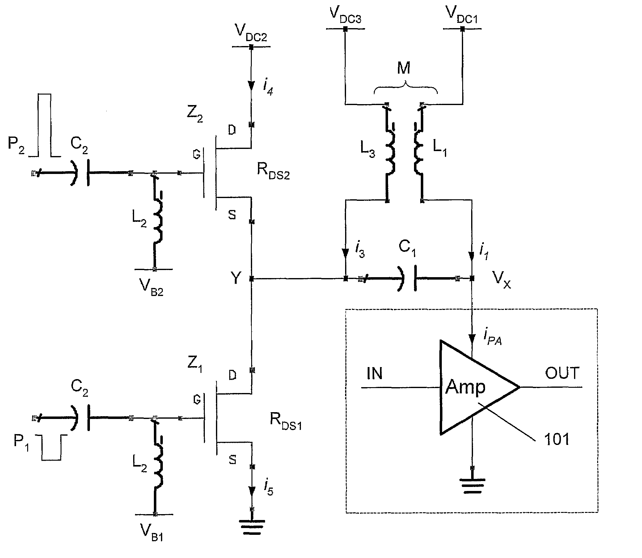 Transformer-capacitor enhancement circuitry for power amplifiers