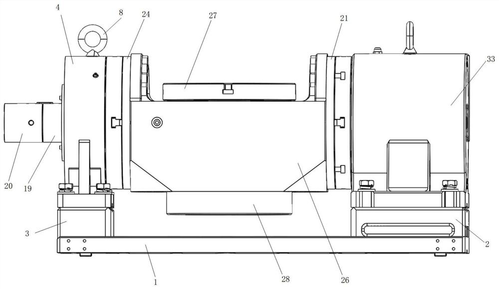 Three-harmonic CNC five-axis turntable