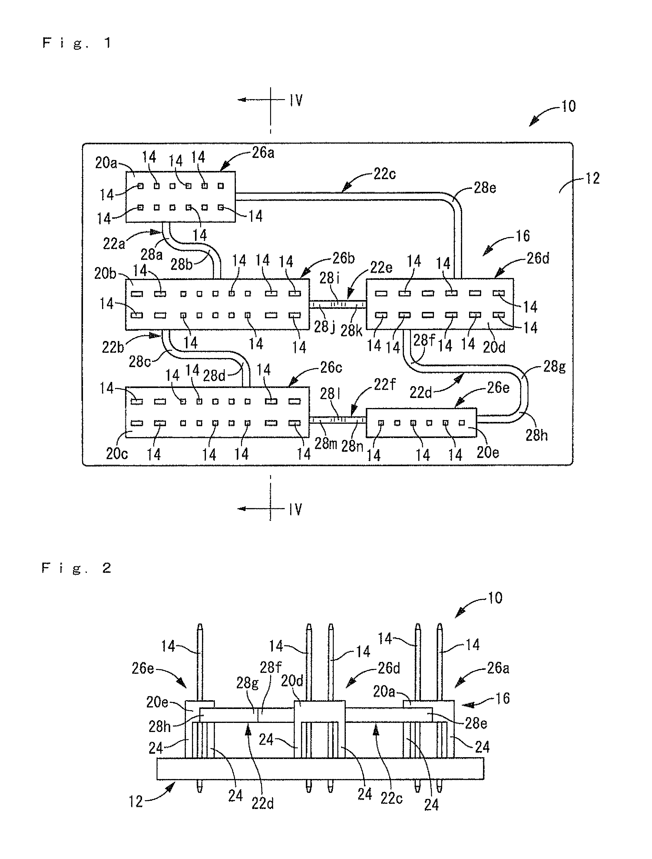 Electronic component mounting board having a plurality of terminals and method of manufacture