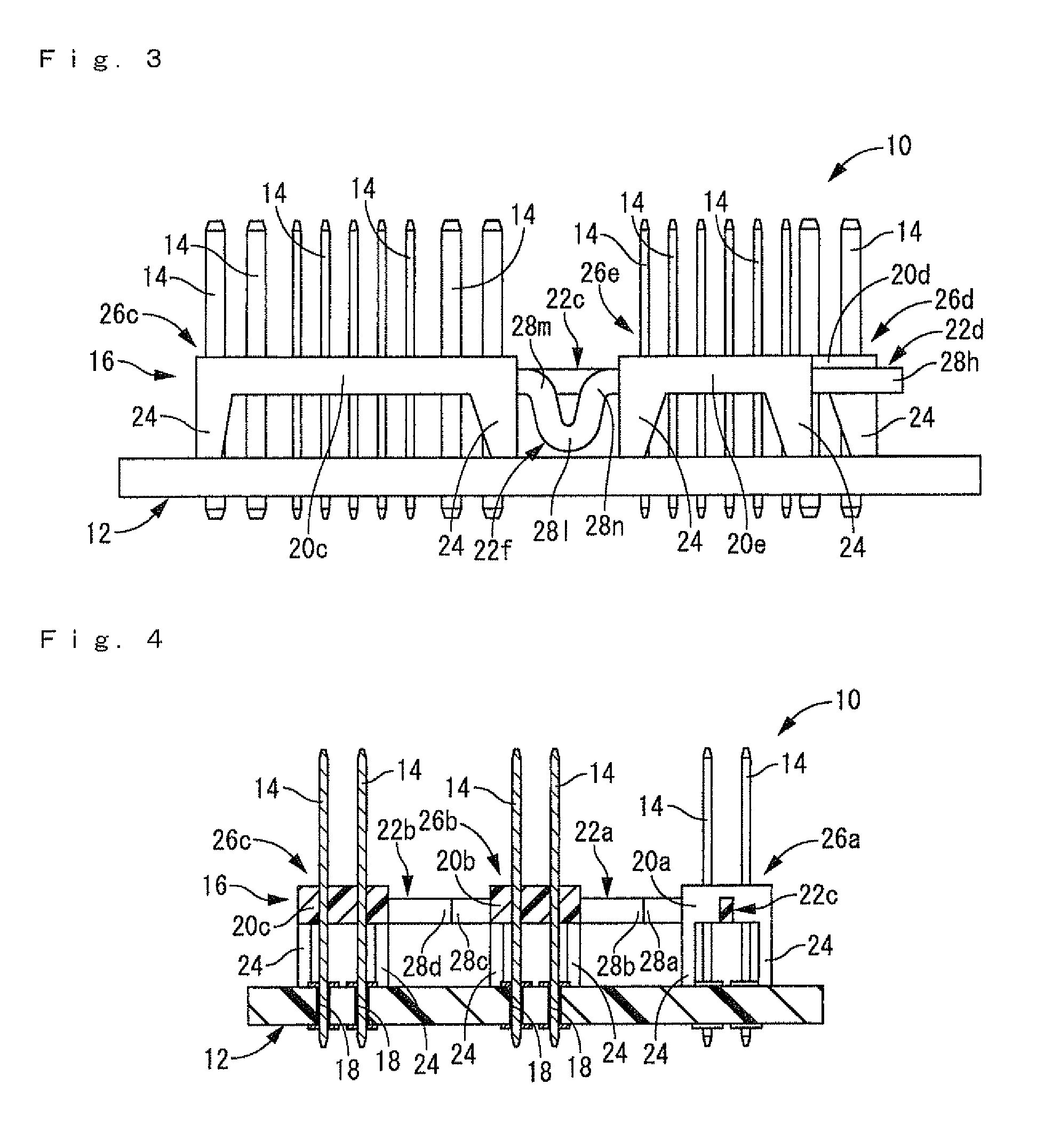 Electronic component mounting board having a plurality of terminals and method of manufacture