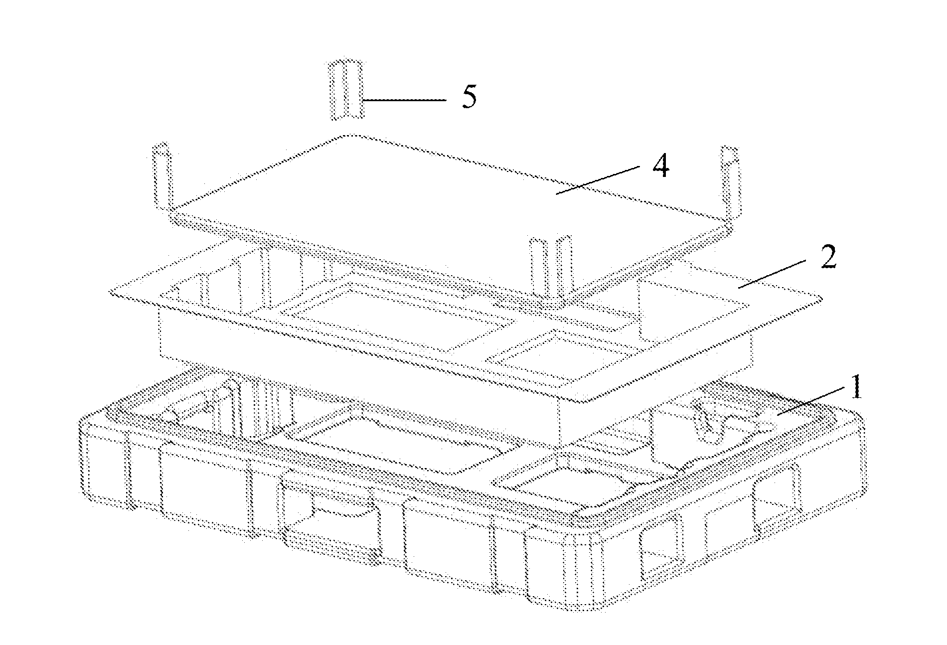 A box for carrying the liquid crystal display panel