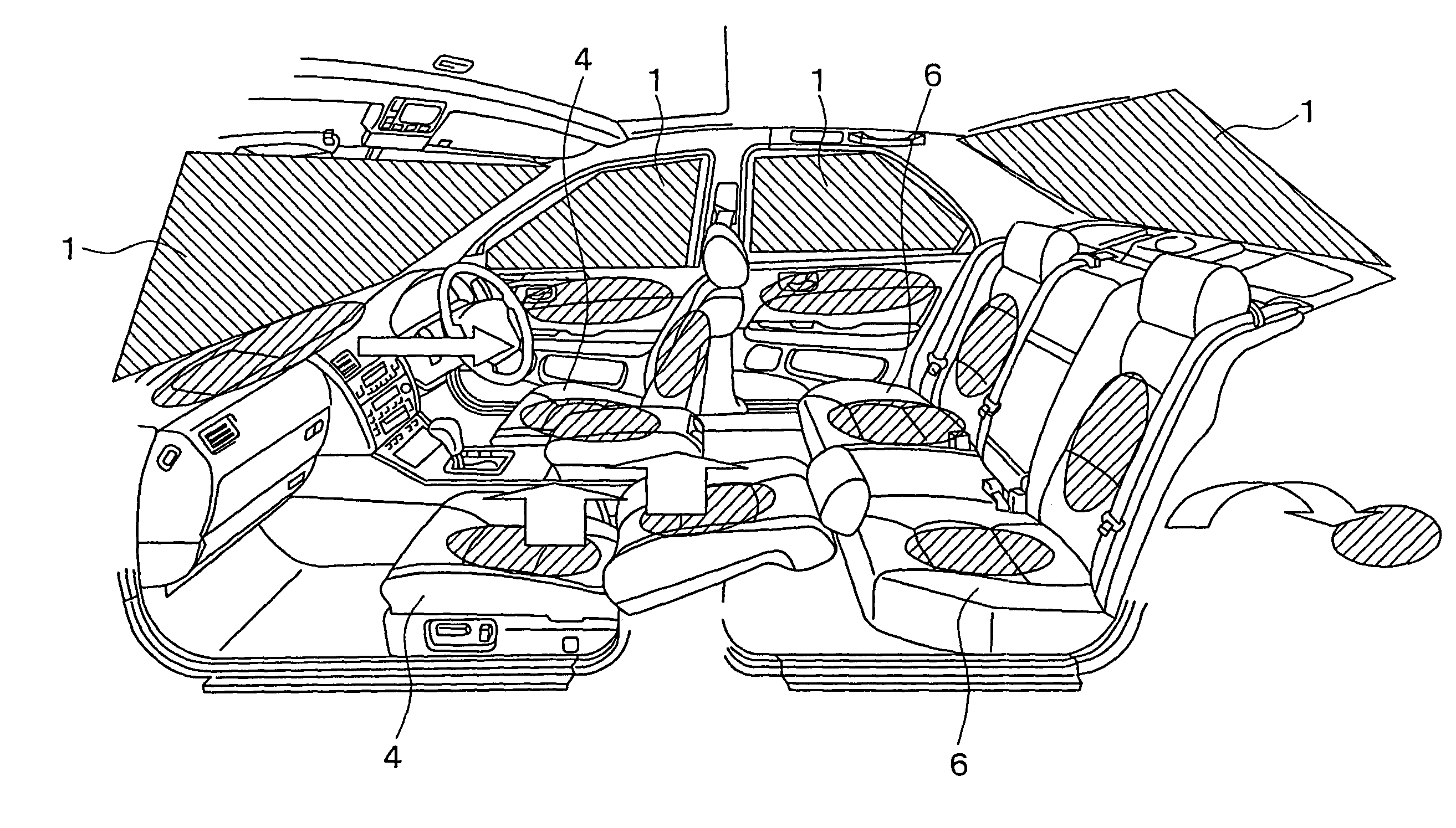System for limiting an increase in the inside air temperature of passenger compartment of vehicle