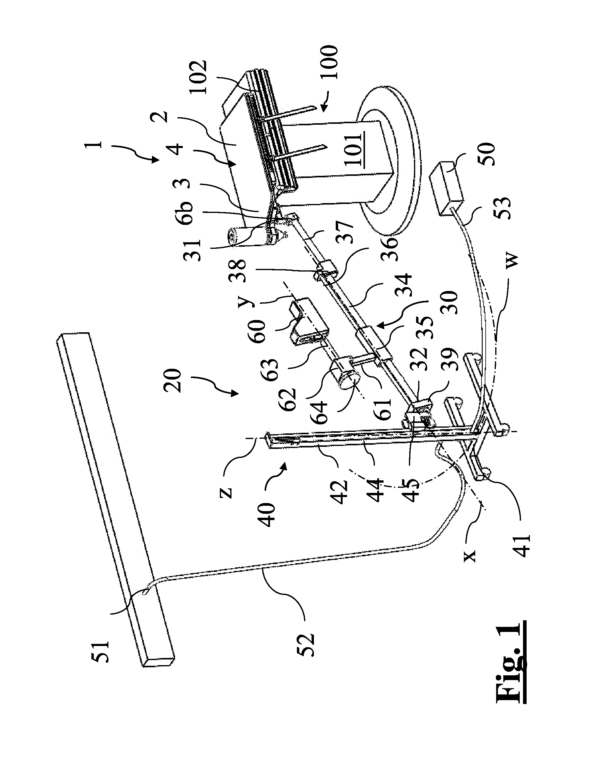 Apparatus for positioning the lower limb of a patient during operation, in particular for hip replacement operations with anterior approach, and surgical positioning system comprising said apparatus