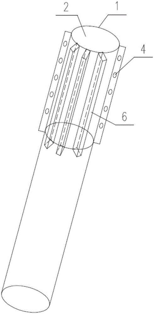 A Prefabricated Pile with Stiffeners Assembled with External Constraints to Prevent Bending and Shear Failure