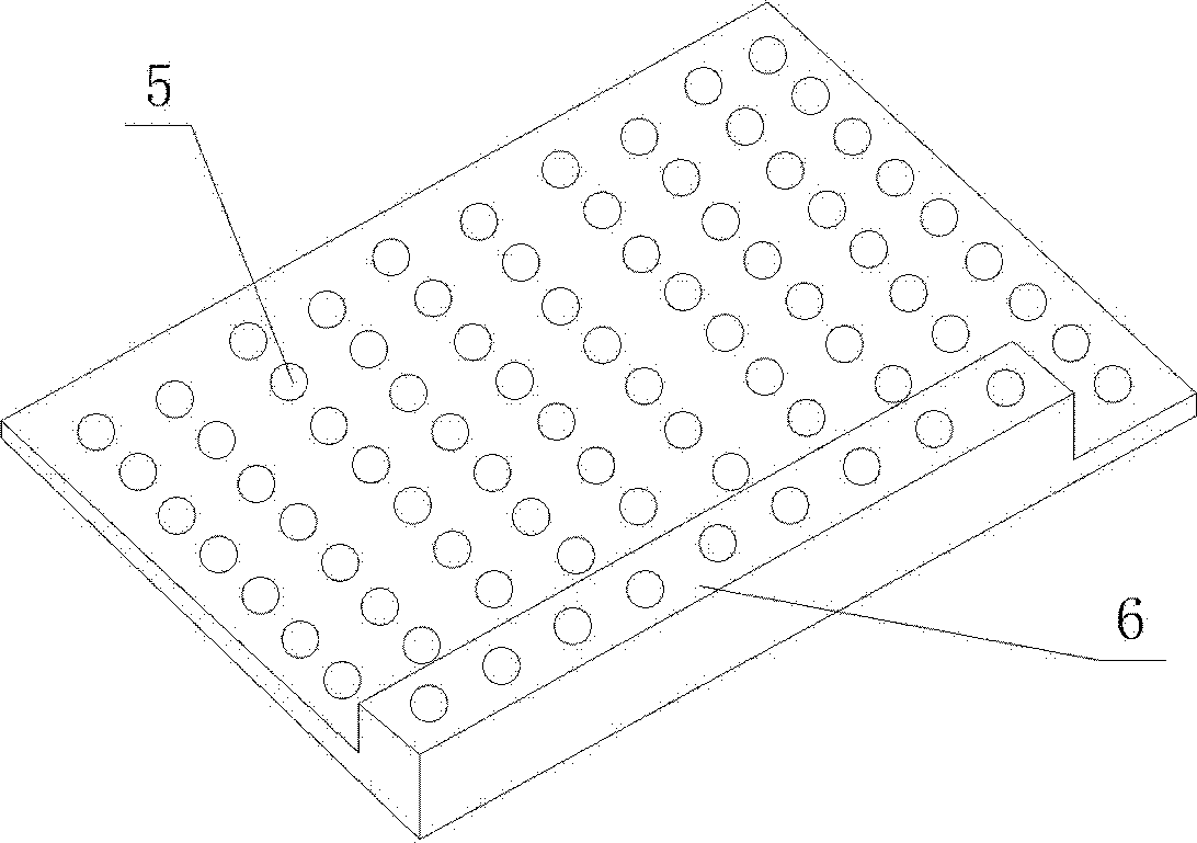 Clay tile blank supporting and drying device