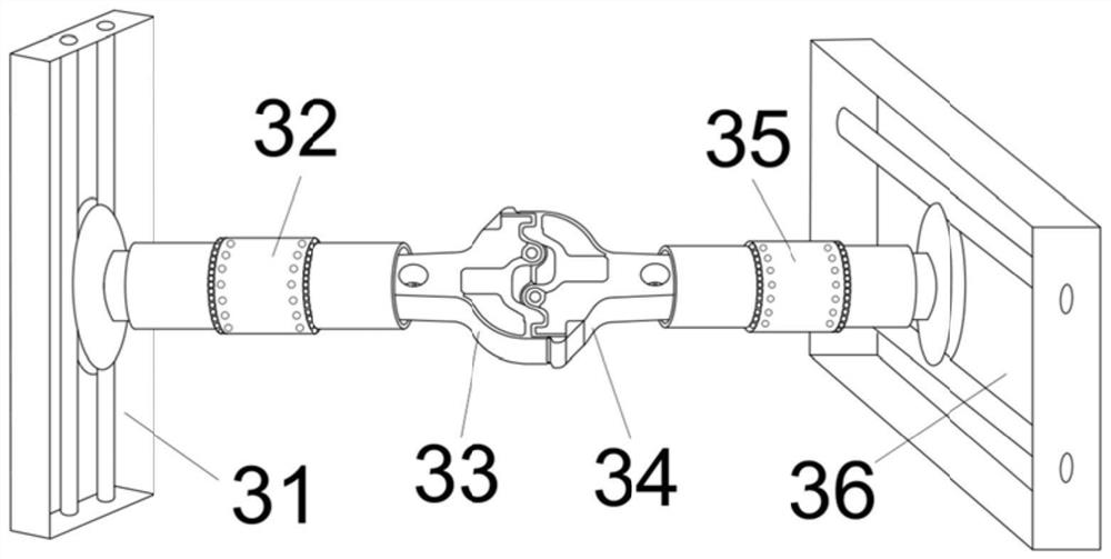 Joint device for segmented tunnel in ground fissure site and construction method of joint device