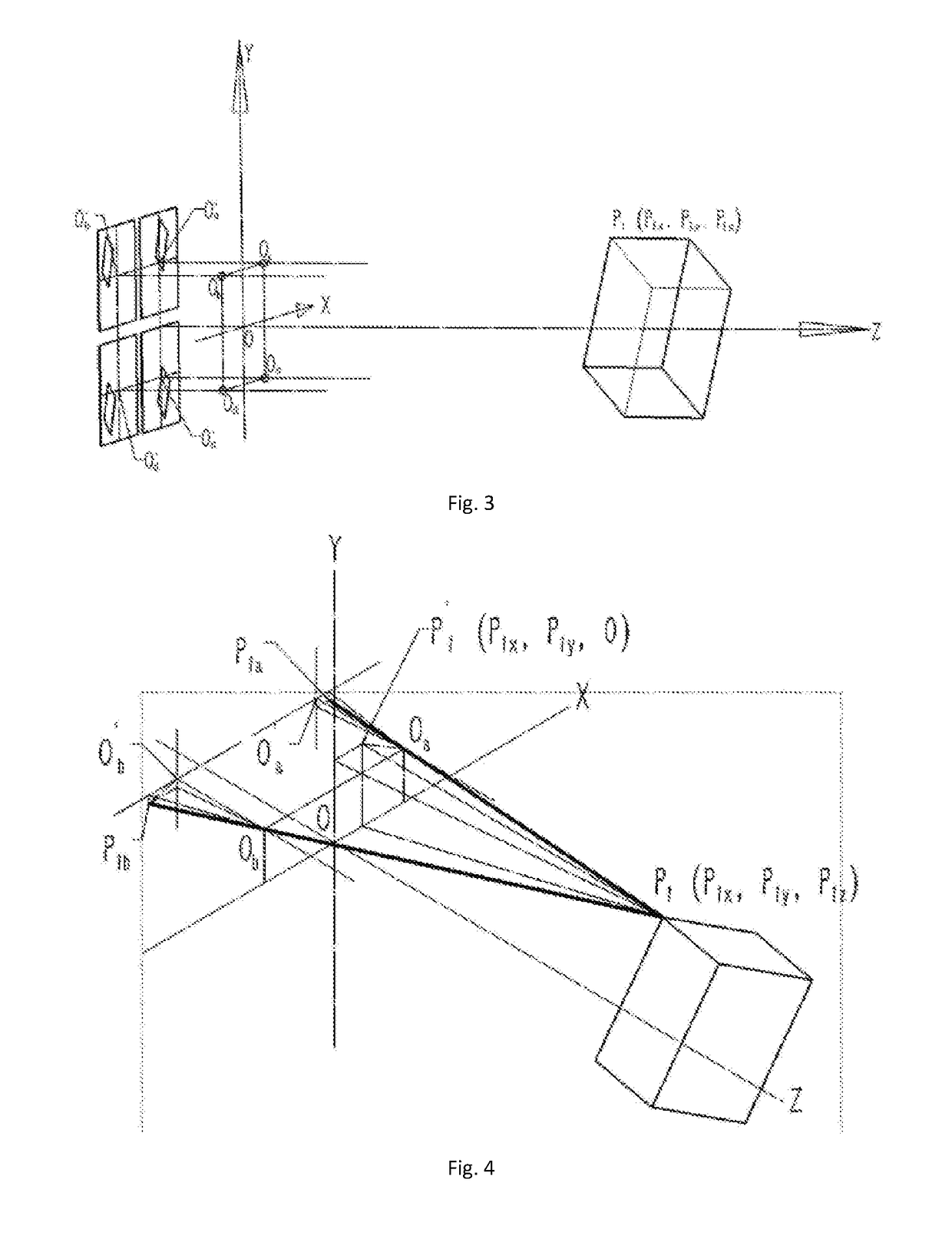 Object-point three-dimensional measuring system using multi-camera array, and measuring method