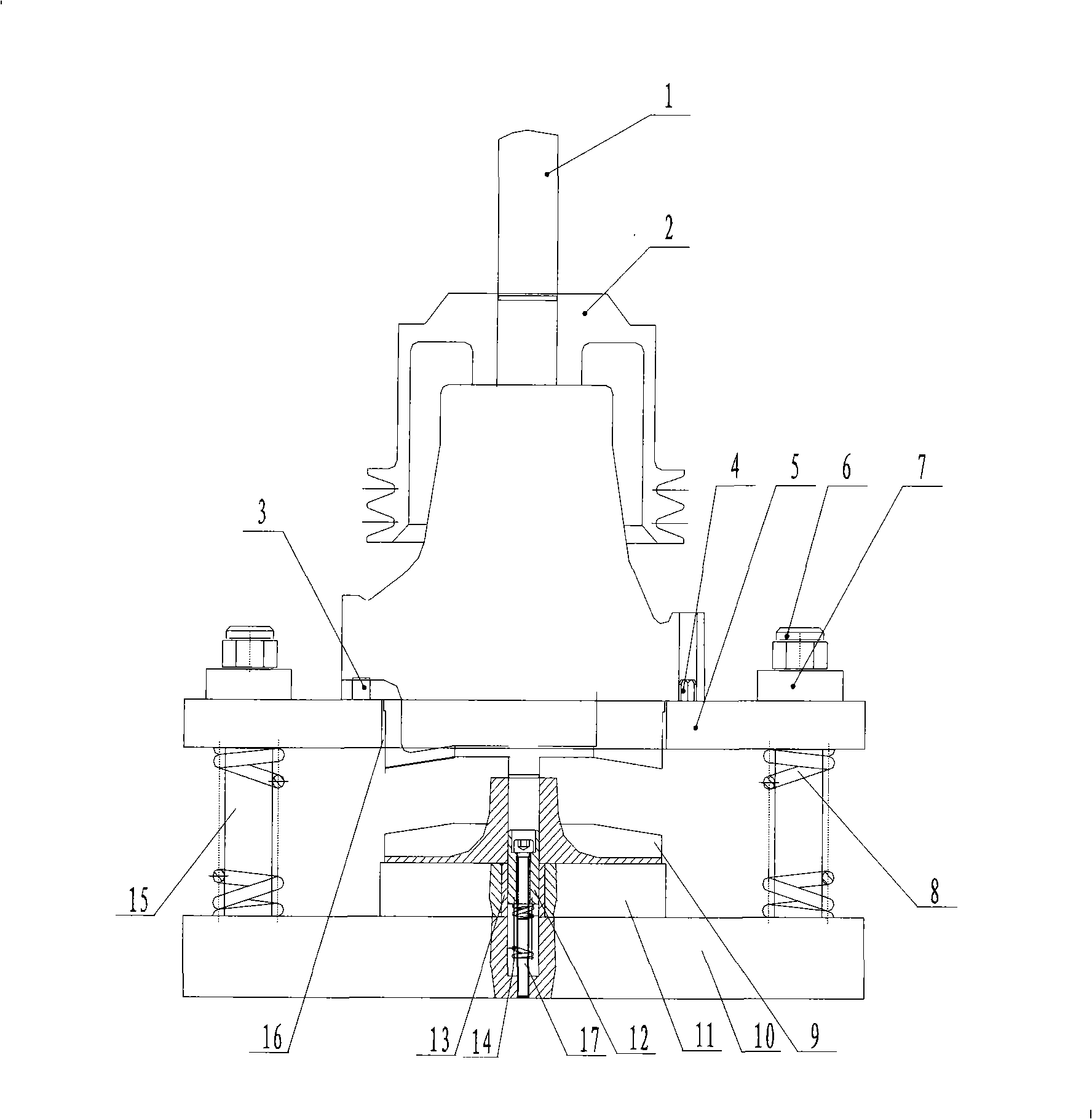 Method and device for press mounting water pump impeller