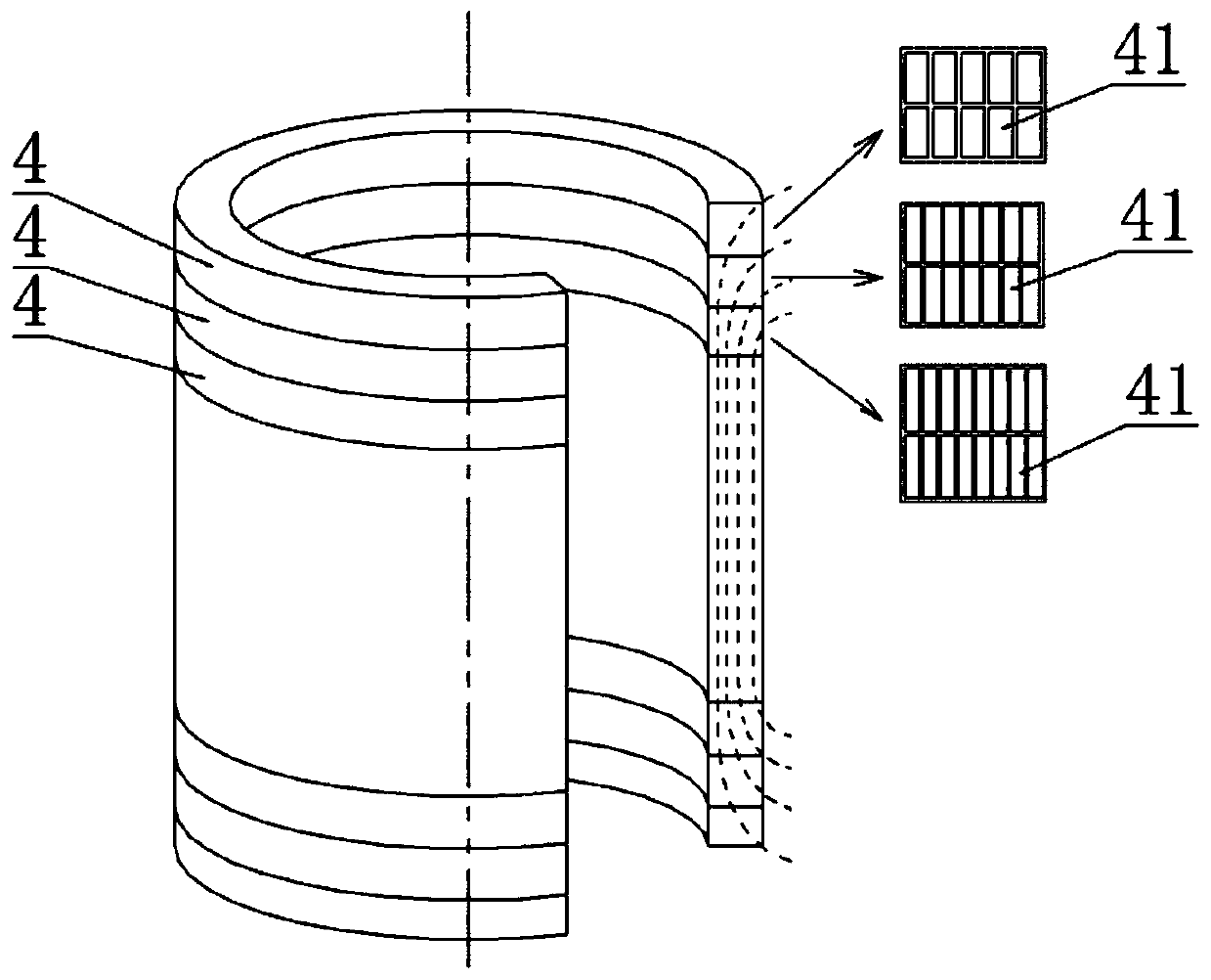 Transformer coil with low eddy current loss