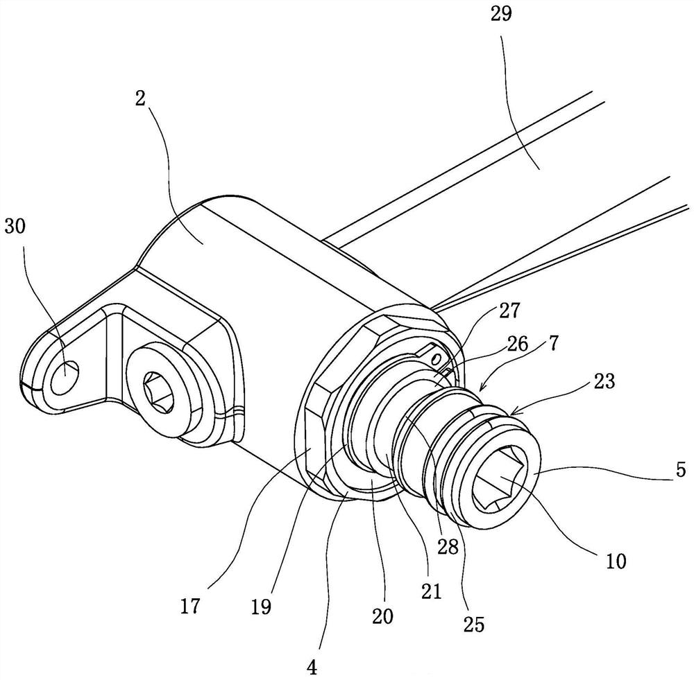 Wall-in type concealed installation faucet component and installation method