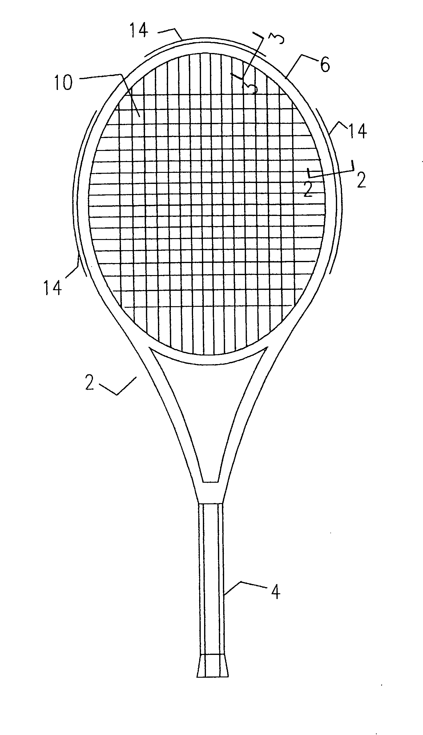 Game racket including a pivot element