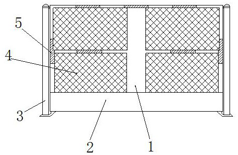 Protective warning device for civil building construction