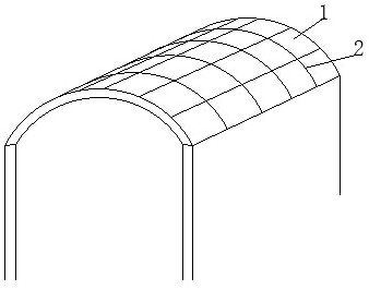 A strain type solar photovoltaic curtain wall