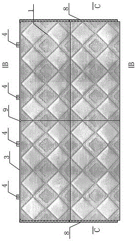 External thermal-insulation cement decoration panel with rigid sealing gap and mounting and leveling method for external thermal-insulation cement decoration panel