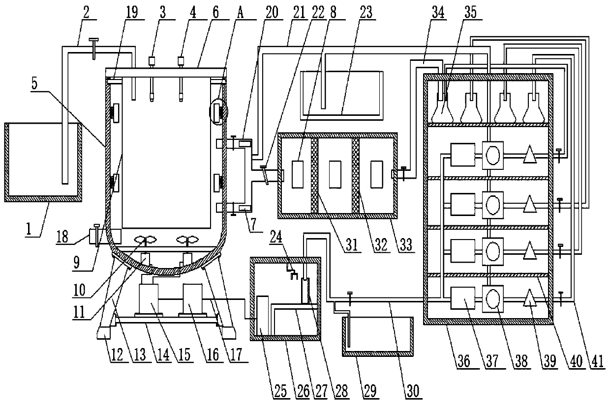 Efficient and automatic preserved egg pickling and feed liquid copper ion concentration real-time monitoring equipment and a preserved egg processing method