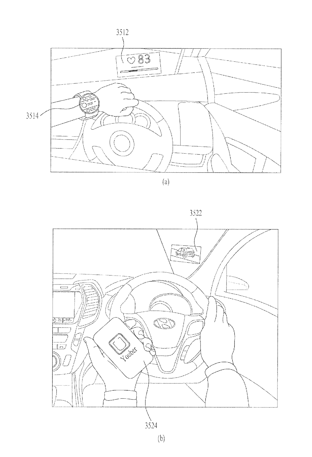 Vehicle and method of controlling a display therein