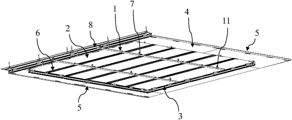 Integrated ceiling component and mounting method thereof