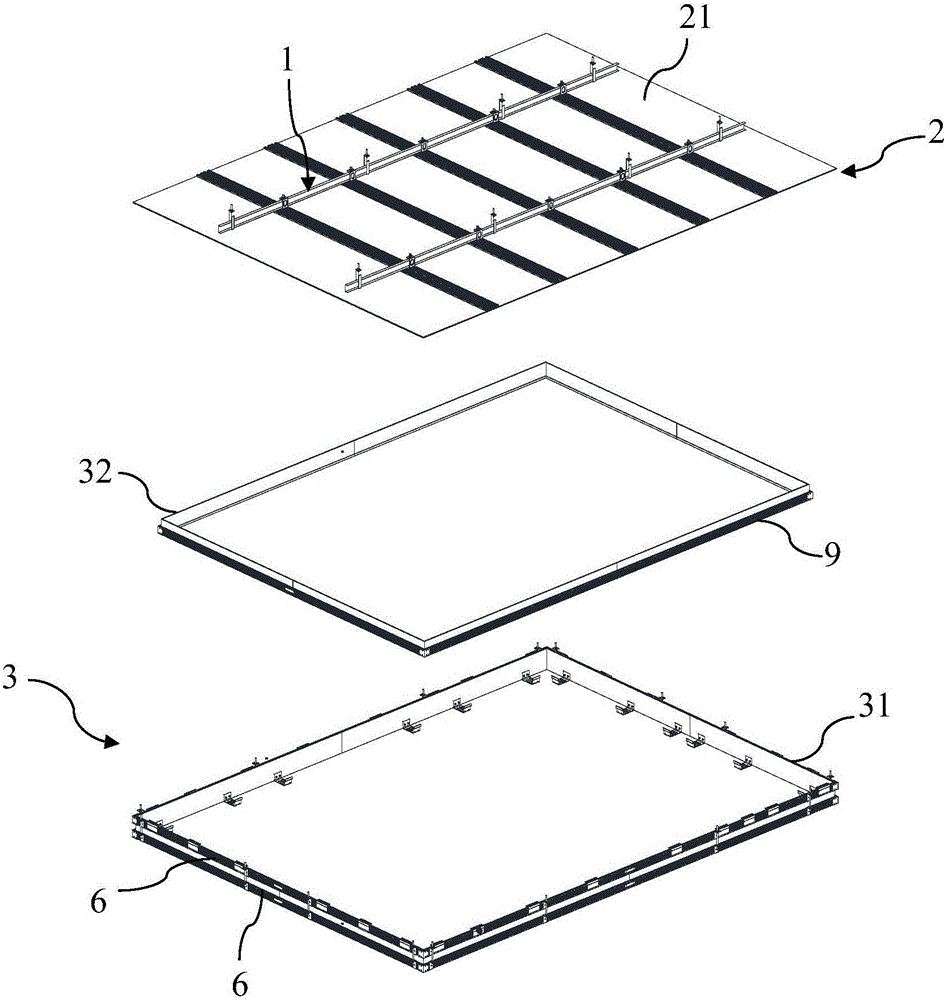 Integrated ceiling component and mounting method thereof