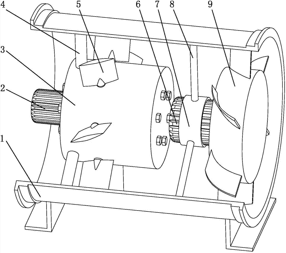 Mechanical device for immediately adjusting installing angle of guide vane