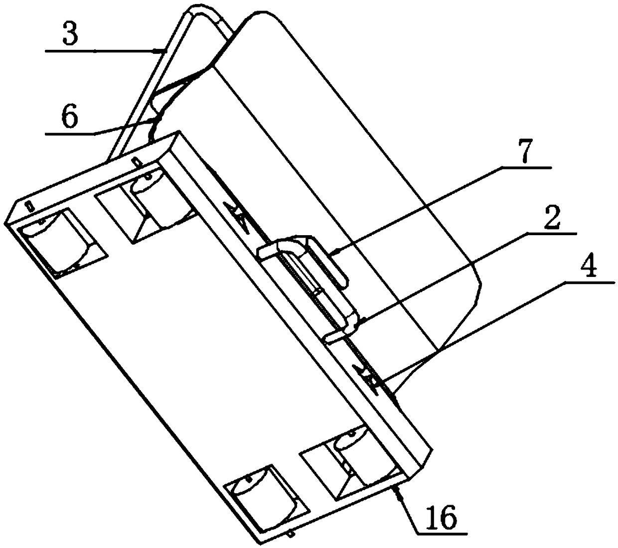 Spark shield protection device for electromechanical cutting machine