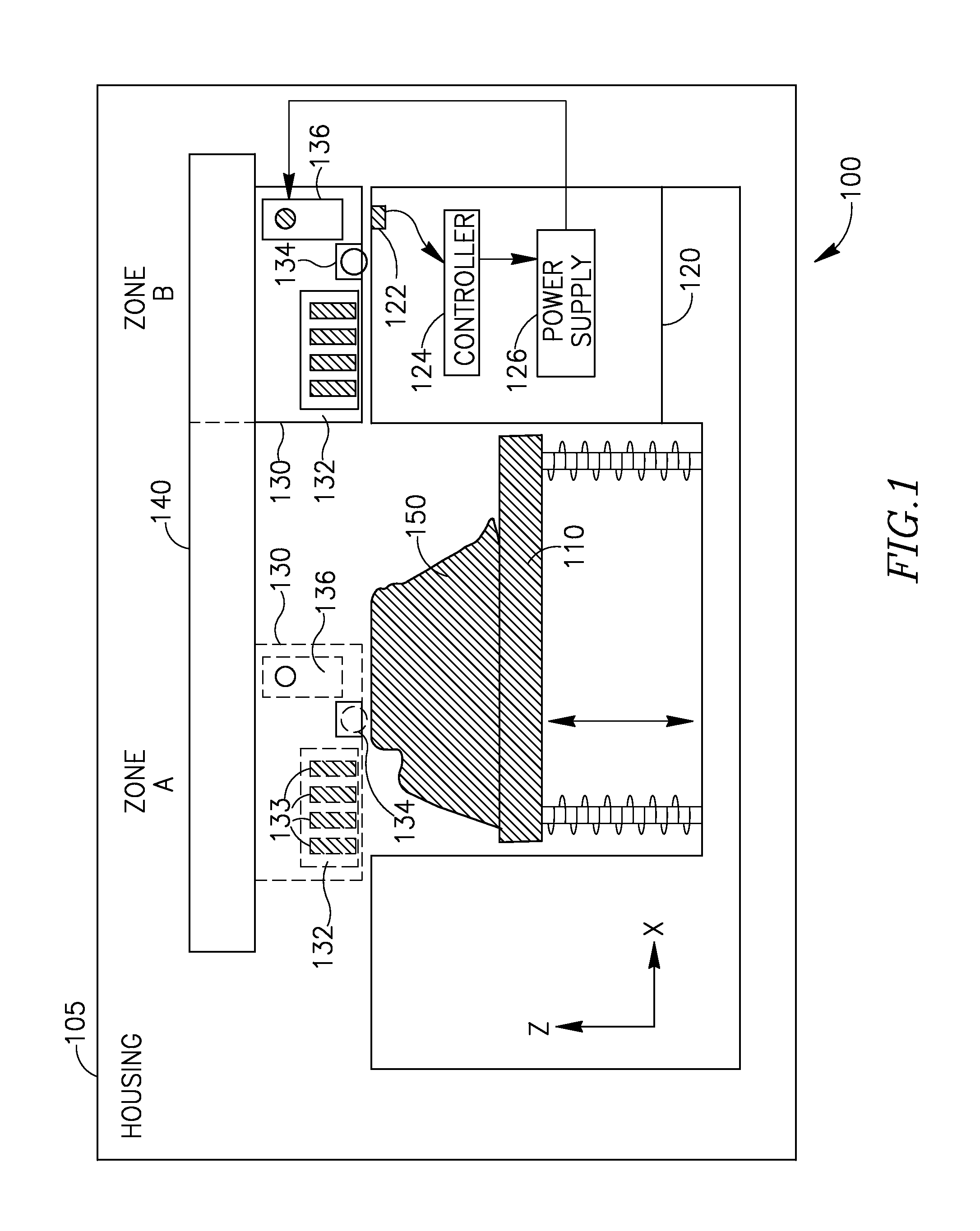 Method and apparatus for monitoring electro-magnetic radiation power in solid freeform fabrication systems