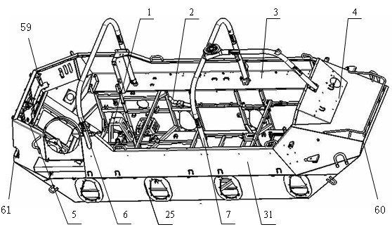 Vehicle body of all-terrain vehicle