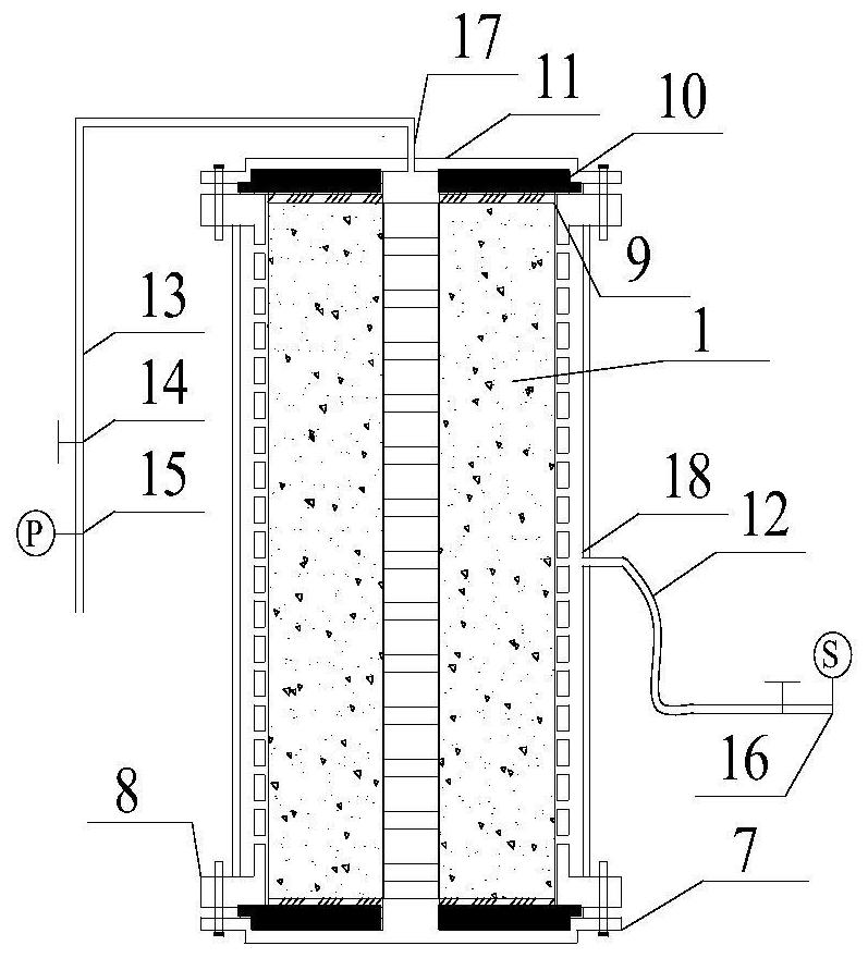 Method and device for continuous measurement of characteristics of mine-used reactive polymer material and coal-rock mixture after grouting