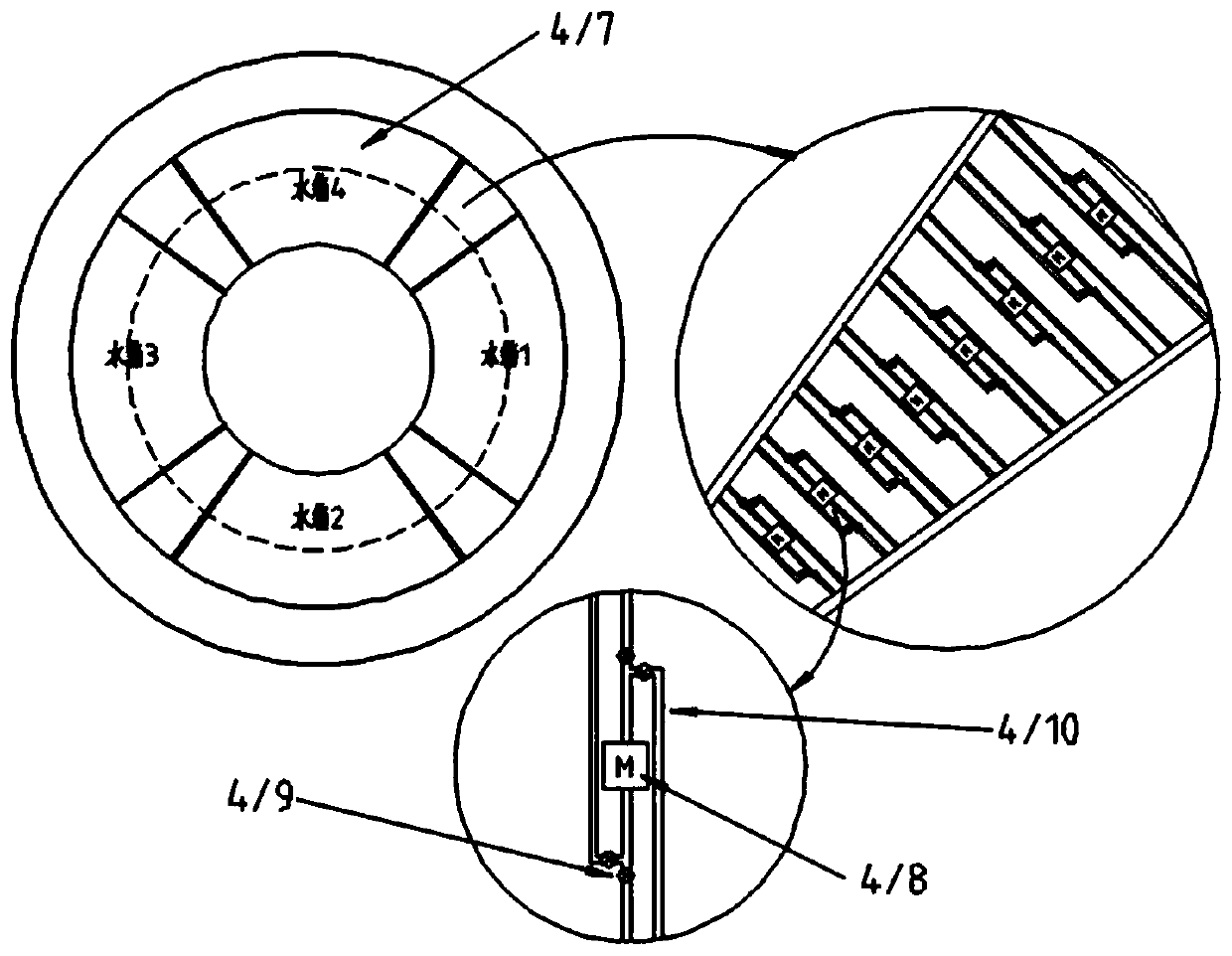 Self-adaptable stable control novel draught fan foundation