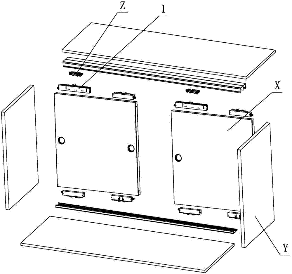 An elastic damping wheel adjustment structure for furniture sliding doors