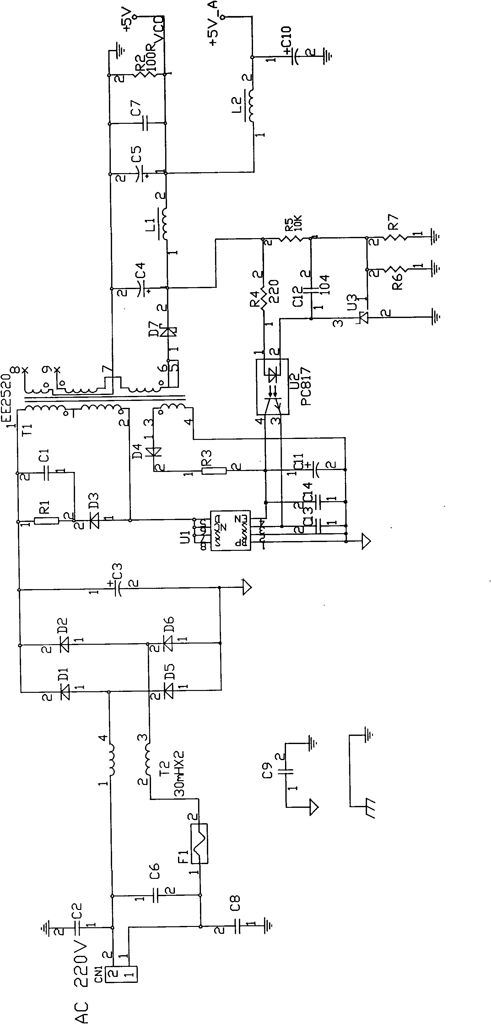 Automatic reclosing switch of thyristor