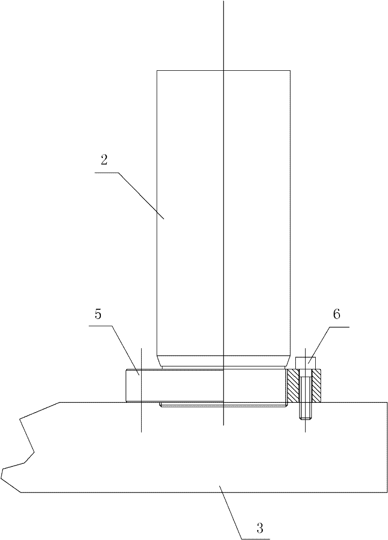 Anti-eccentricity pressing piston rod connecting device of no-guiding slider type hydraulic press