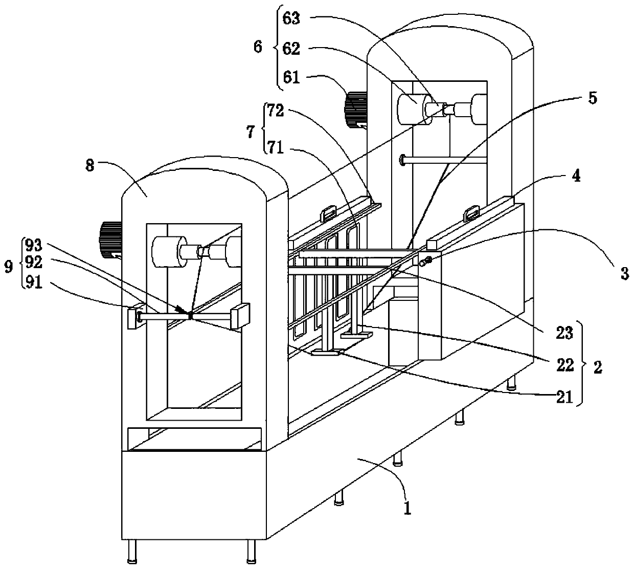 A magnesium alloy electrophoretic coating equipment