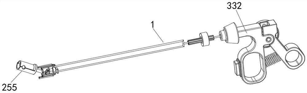 Needle holder with tail end capable of flexibly rotating at multiple angles for laparoscope