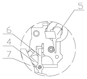 A circuit breaker structure and circuit breaker that use electric repulsion to trip quickly