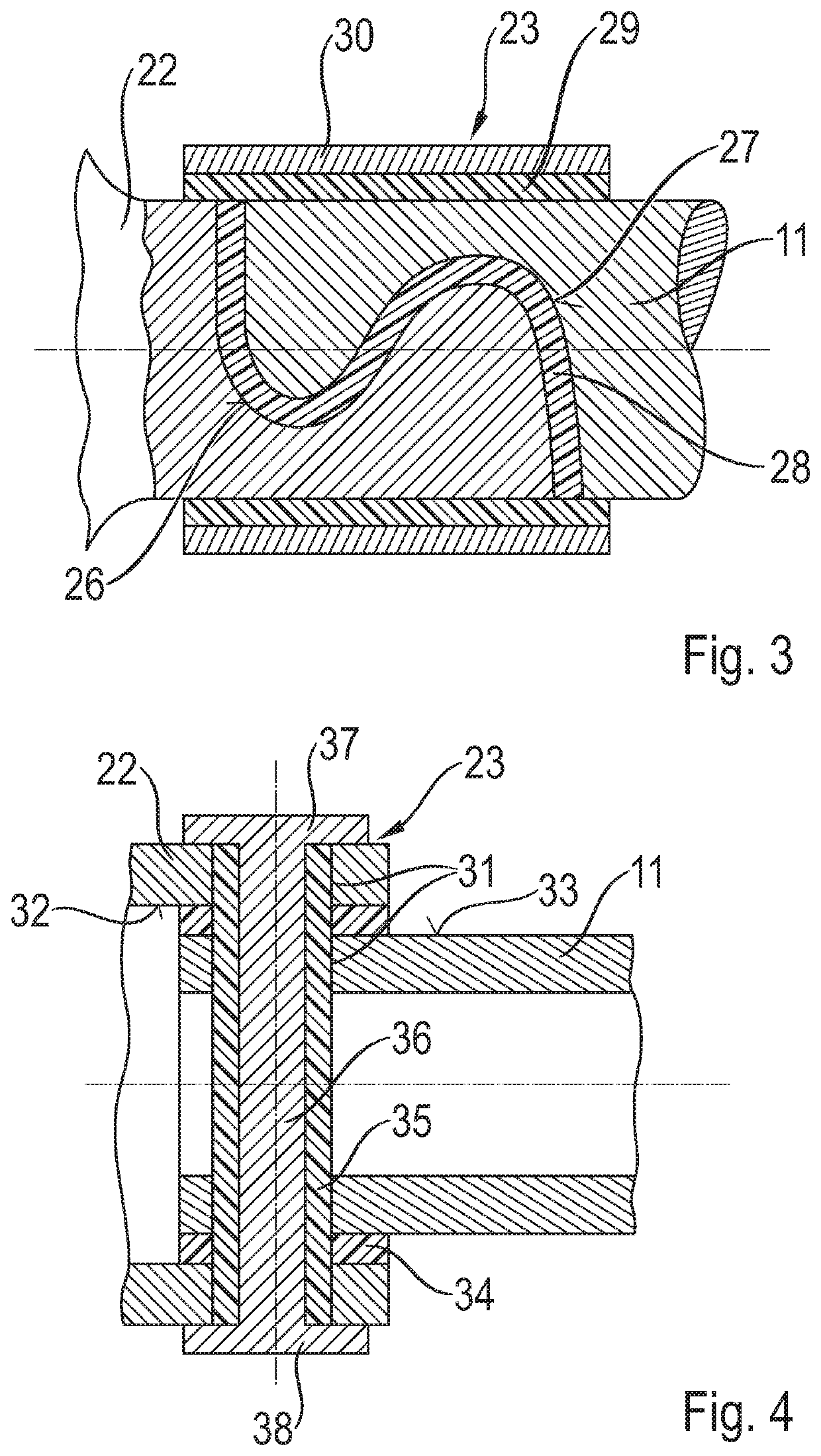 Adjustable roll stabilizer for a chassis of a motor vehicle