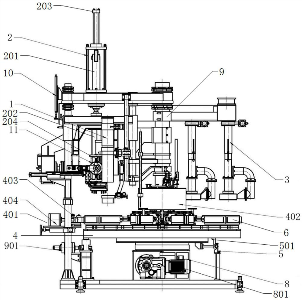 Glass insulator compression molding device