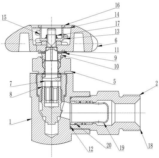 High-integration integrated low-temperature stop valve with one-way function