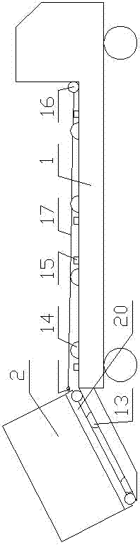 Transporting system for automatic loading and unloading of textile articles