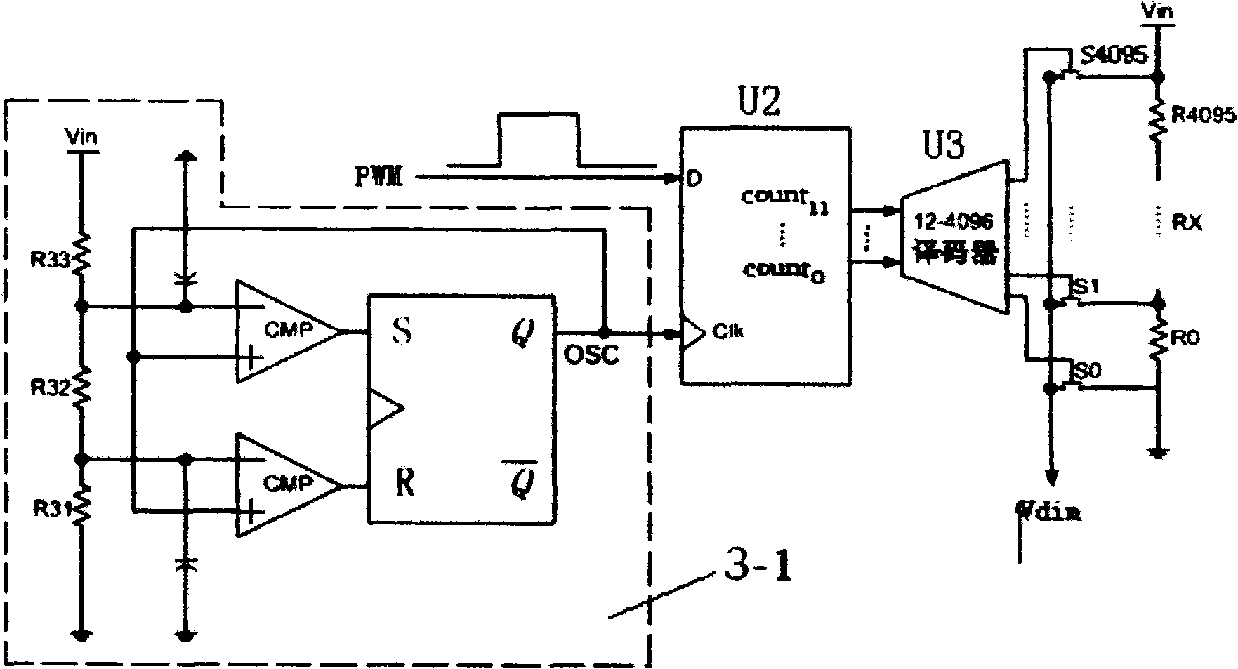 LED constant current drive circuit with light dimming function