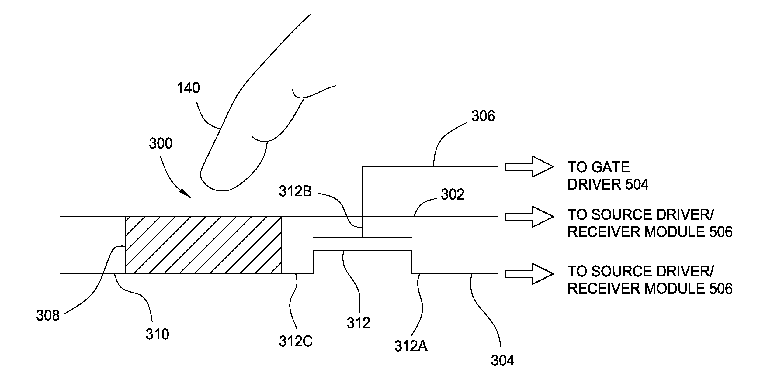 Modulated power supply for reduced parasitic capacitance