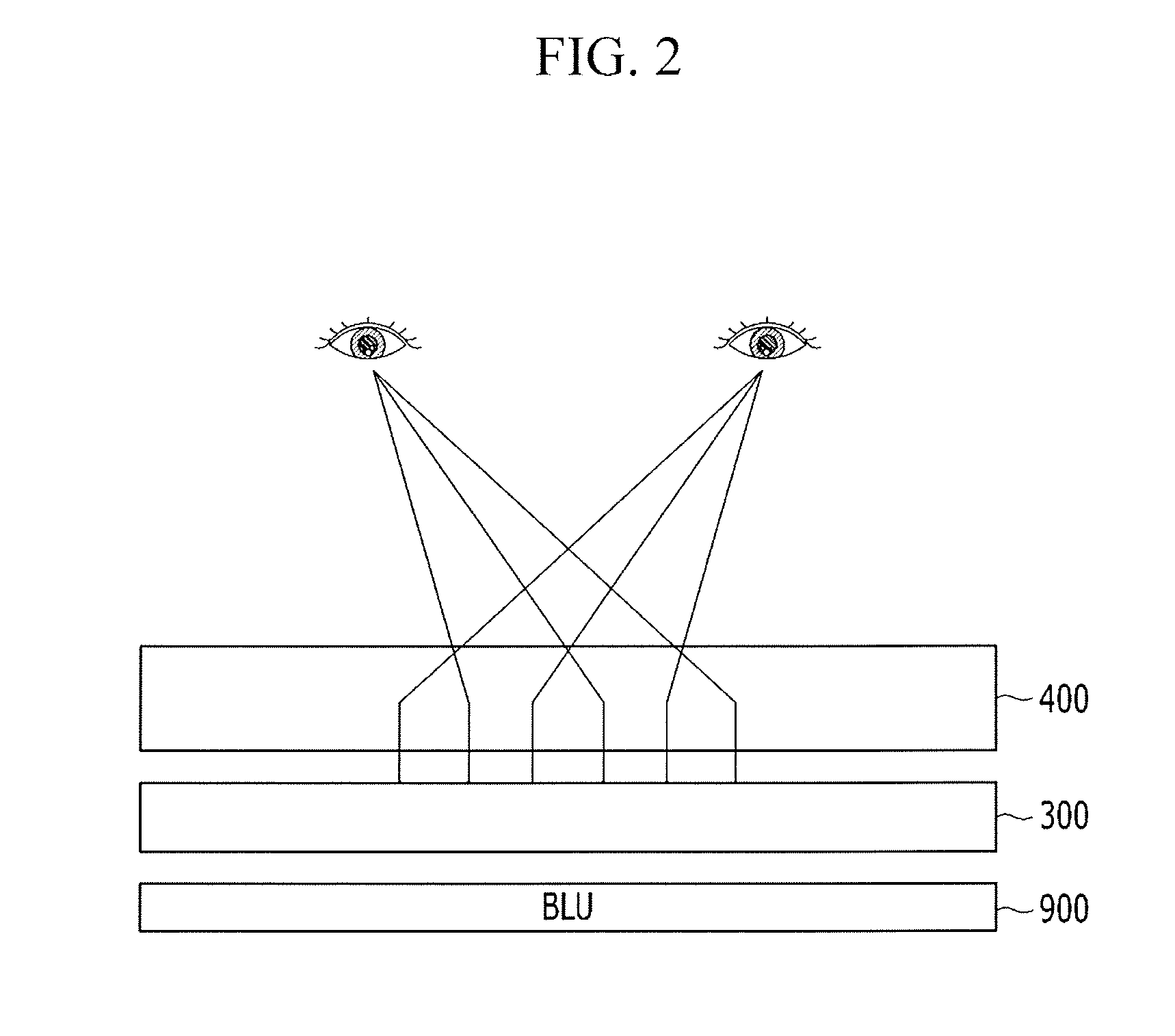 Display device including lens