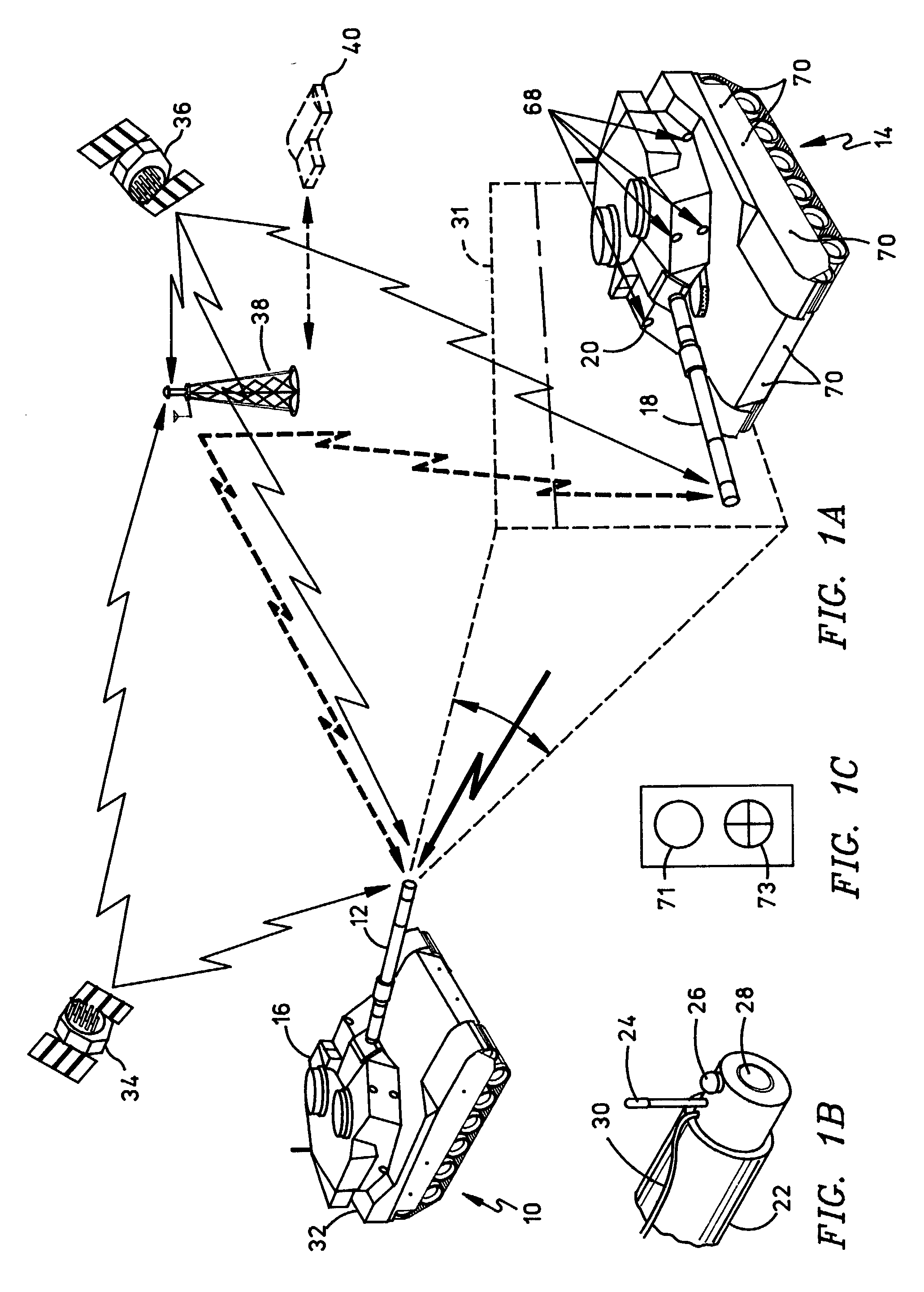 All-optical precision gunnery simulation (PGS) method and system