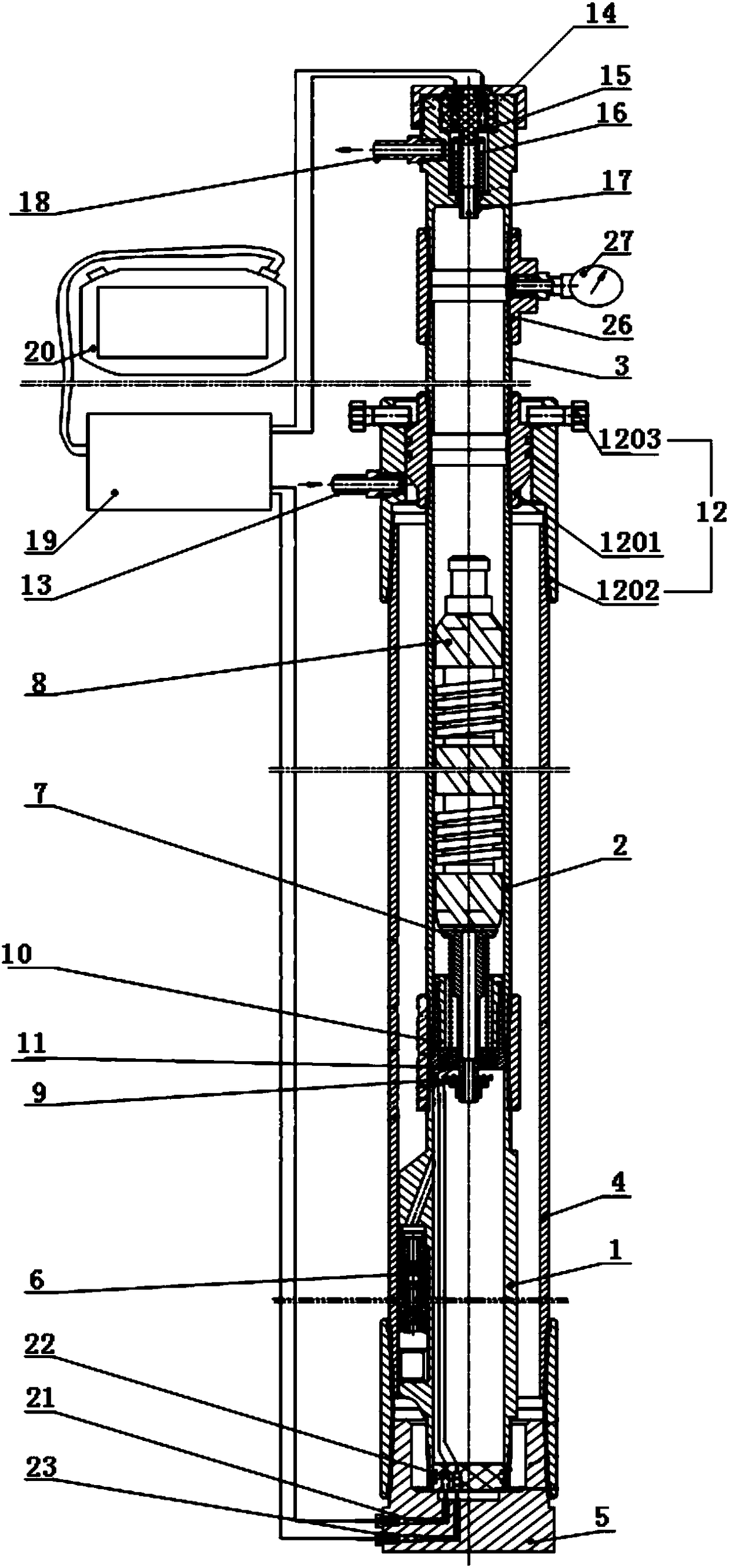 Gas-lift production plunger service time testing device and method
