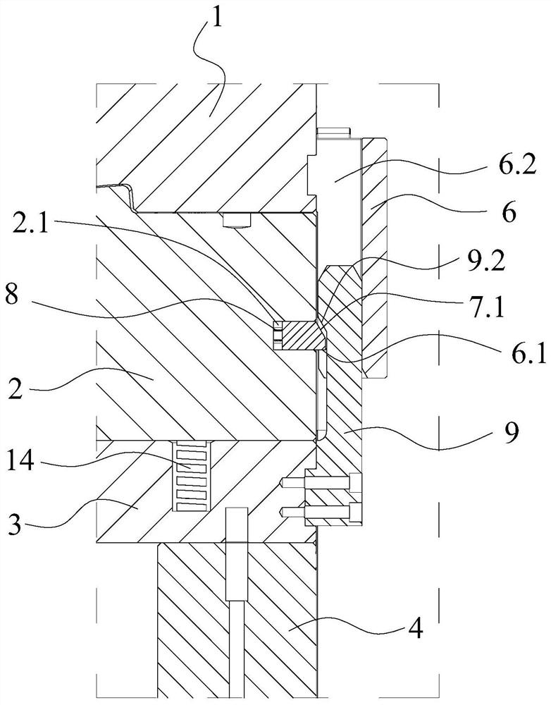 Automobile seat guard plate injection mold