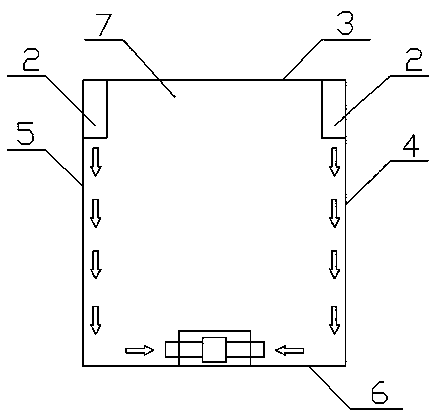 Attached type air supply method applicable for two side walls of capsule hotel