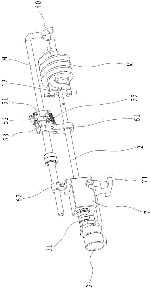 Station device for powder coating of energy-saving lamps