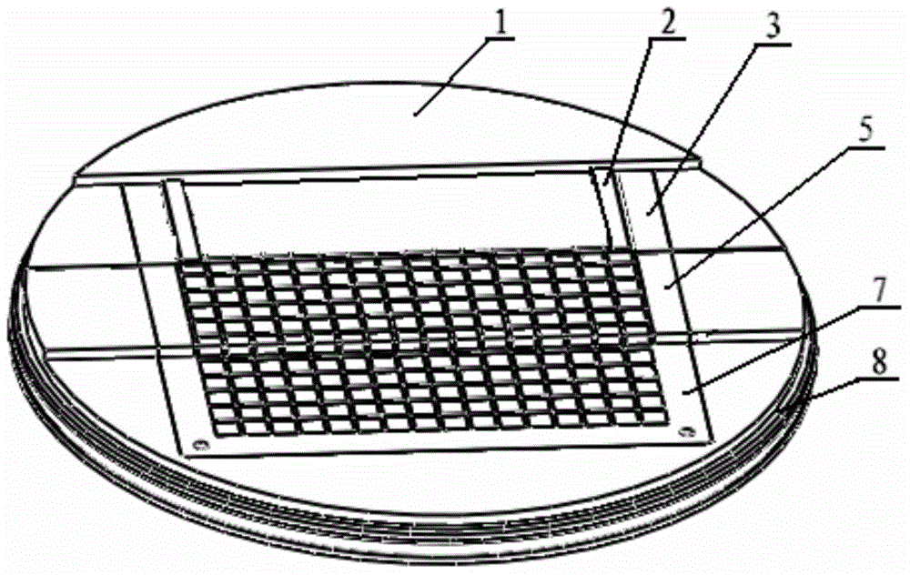 A high-frequency close-packed piezoelectric film hydrophone matrix and its preparation method