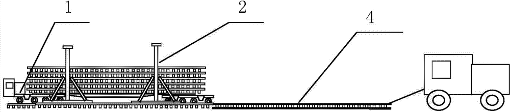Track laying machine and track laying method