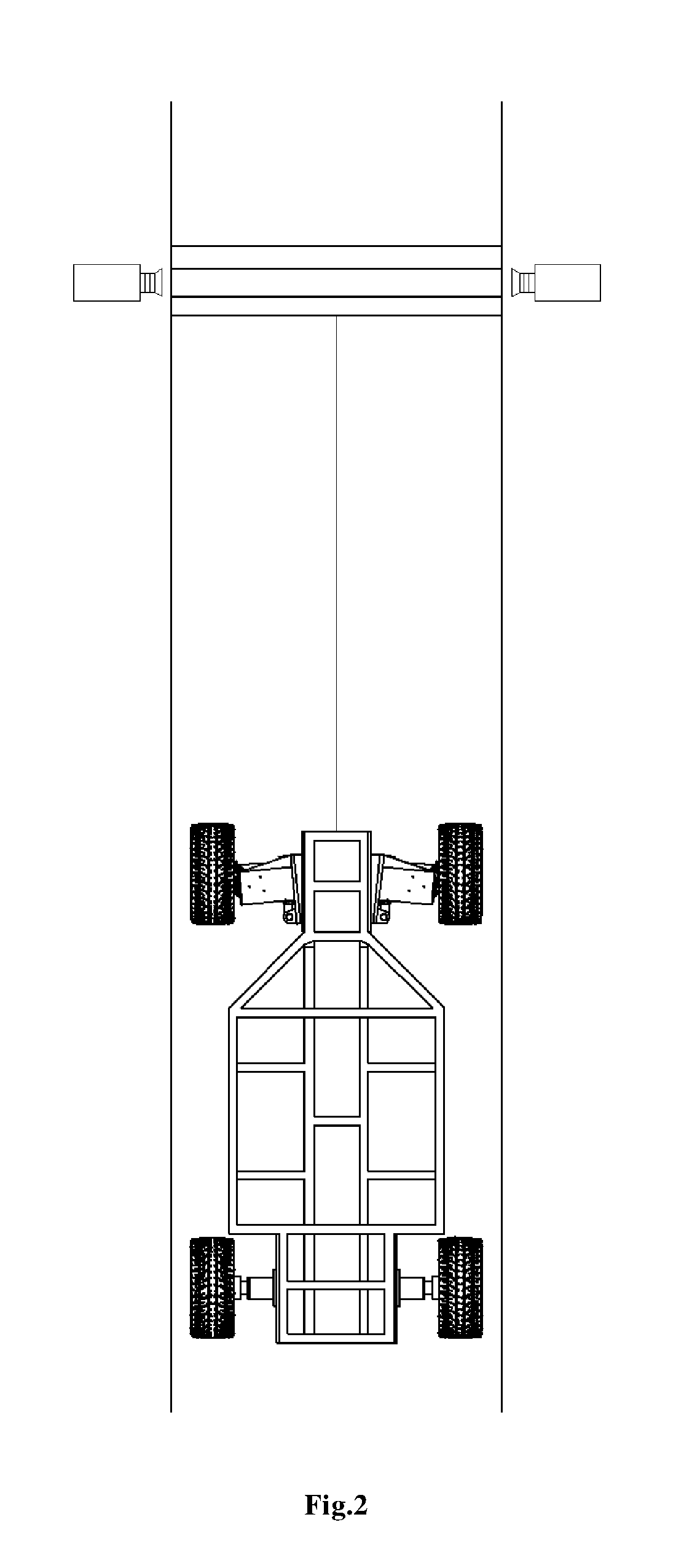 Method for simulating real impact test of vehicle wheels